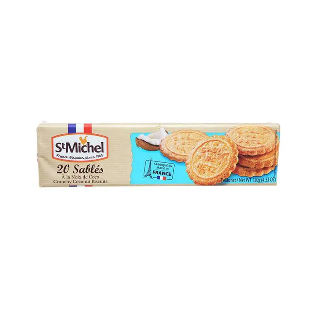Bánh qui bơ St Michel Sablés dừa 120g x 12 Hộp