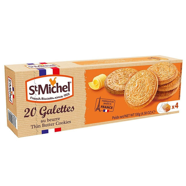Bánh qui bơ truyền thống St Michel Galettes 130g x 12 Hộp