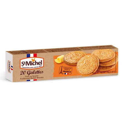 Bánh qui bơ truyền thống St Michel Galettes 130g x 12 Hộp