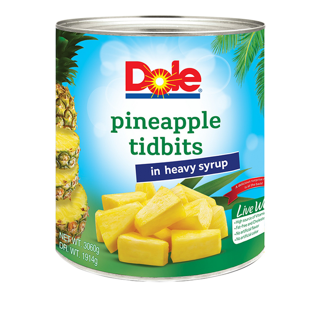 Dứa tươi miếng nhỏ hiệu Dole 3060g.png