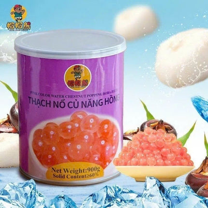 Hạt nổ củ năng ánh hồng LerMao 900g x 12 lon