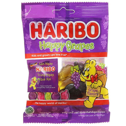 Kẹo dẻo Haribo Happy Grapes 80g x 24 Gói