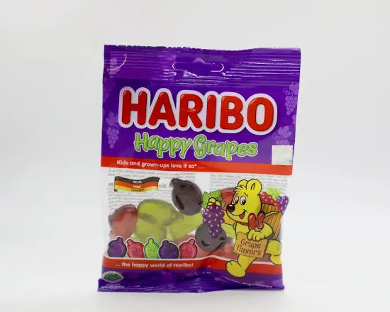 Kẹo dẻo Haribo Happy Grapes 80g x 24 Gói