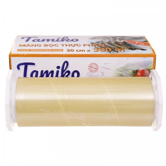 Màng bọc thực phẩm Tamiko 30 x 300m trắng trong 100g.png