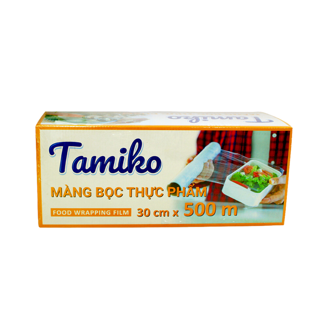 Màng bọc thực phẩm Tamiko 30 x 500cm trắng trong 1,7kg.png