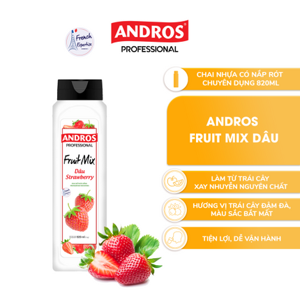Mứt Trái Cây (Fruit Mix) Andros Dâu (Strawberry) 820ml x 8 Chai 1.png