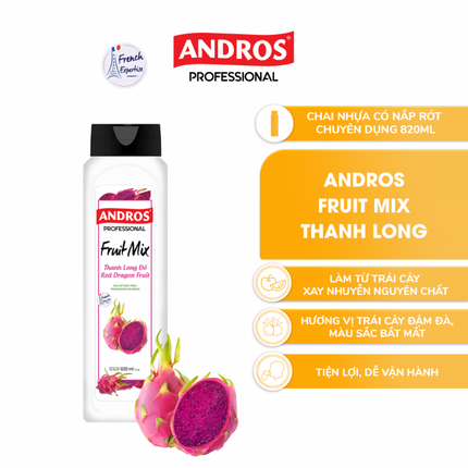 Mứt Trái Cây (Fruit Mix) Andros Thanh Long Đỏ (Red Dragon Fruit  ) 820ml x 8 Chai 1.png