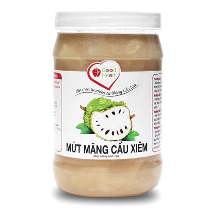 Mứt Mãng Cầu Xiêm Good Heart 1kg x 12 Hộp
