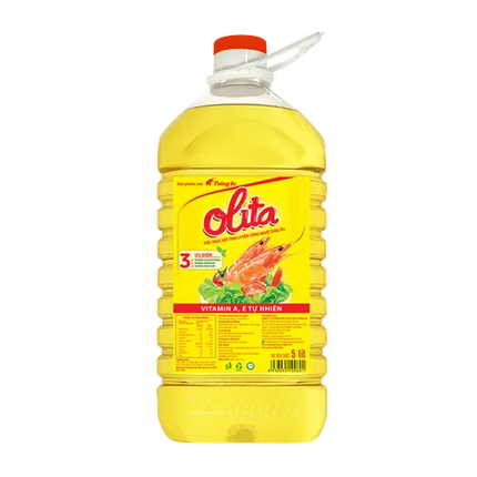 Dầu Ăn Tinh Luyện Olita Tường An 5L x 4 Bình