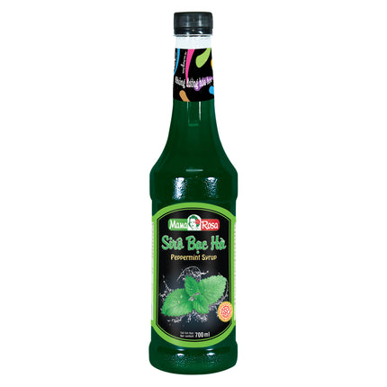 Syrup Bạc Hà Mama Rosa (Peppermint Syrup - Mama Rosa) 700 ml x 12 chai