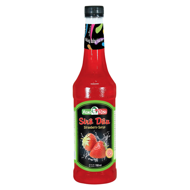 Syrup Dâu Mama Rosa (Strawberry Syrup - Mama Rosa) 700 ml x 12 chai