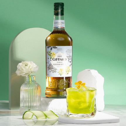 Syrup Giffard Hoa Cơm Cháy (Elderflower) 1.000 ml x 6 Chai.jpg