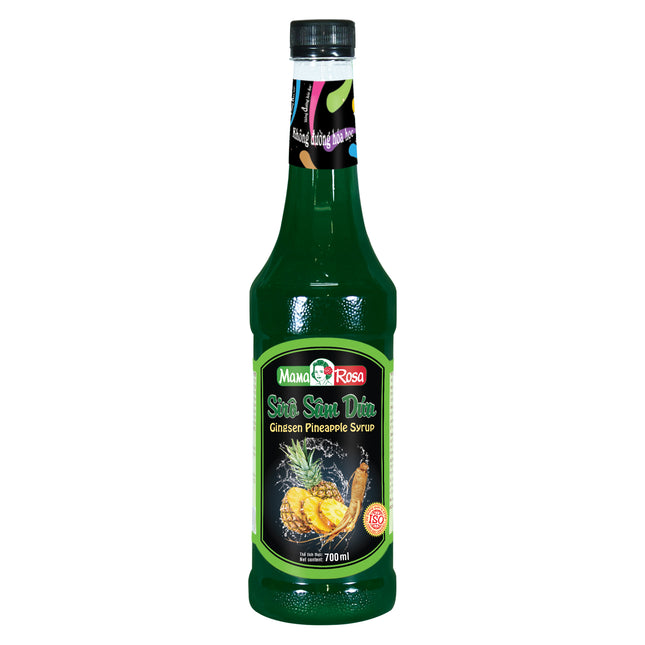 Syrup Sâm Dứa Mama Rosa (Gingsen Pineapple Syrup - Mama Rosa) 700 ml x 12 chai