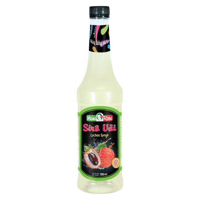Syrup Vải Mama Rosa (Lychee Syrup - Mama Rosa) 700 ml x 12 chai