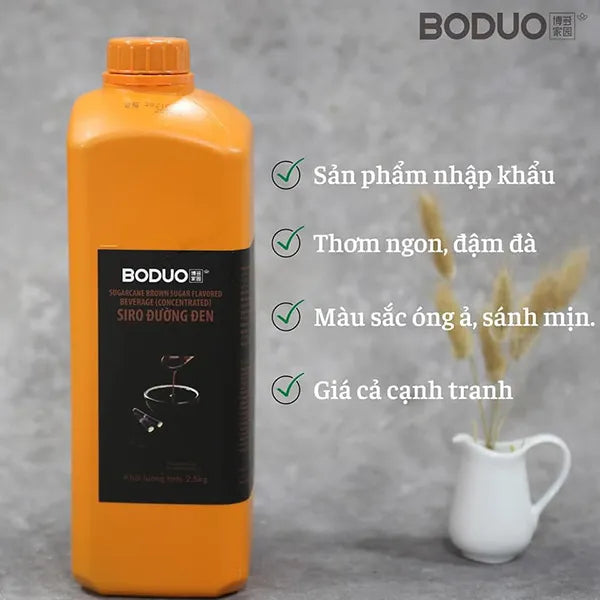Syrup BODUO Đường Đen 2.000 ml x 8 Chai