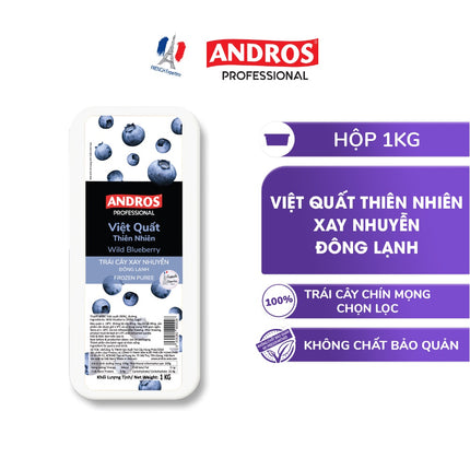 Việt Quất Thiên Nhiên Xay Nhuyễn Đông Lạnh Andros 1kg 1.jpg