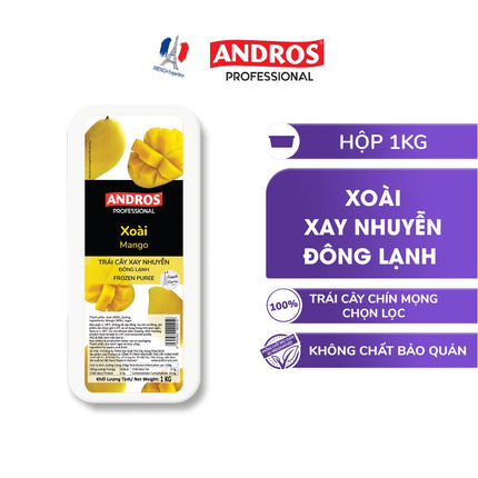 Xoài Xay Nhuyễn Đông Lạnh Andros 1kg 1.jpg