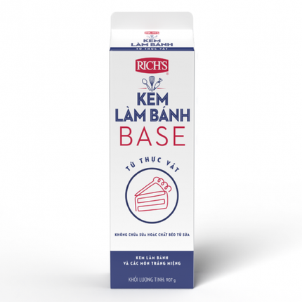 Kem Làm Bánh Whip Topping Base 907g x 12 Hộp