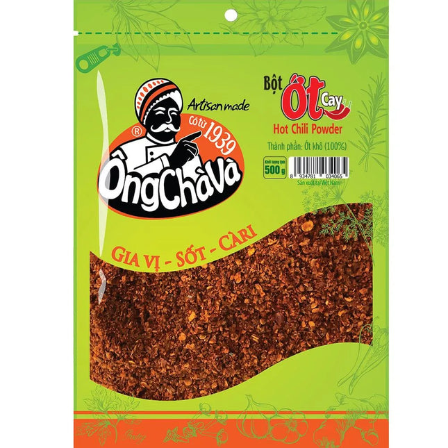 Bột Ớt Ông Chà Và Cay Mịn Gói 500g x 12 Gói