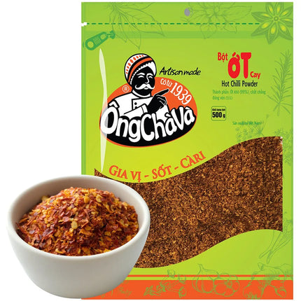 Bột Ớt Ông Chà Và Cay Mịn Gói 500g x 12 Gói