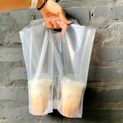 Túi đựng 2 ly xếp đáy vách ngăn