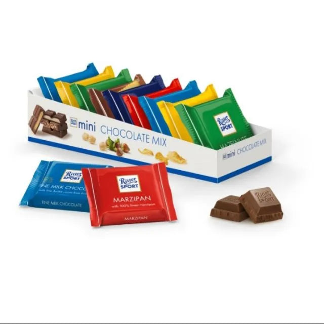 Sô cô la mini hỗn hợp hiệu Ritter Sport x 12 Khay