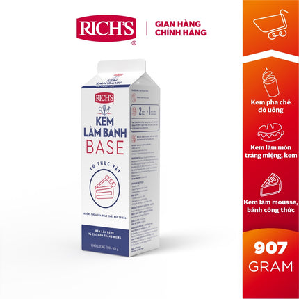 Kem Làm Bánh Whip Topping Base 907g x 12 Hộp