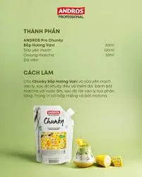 Chunky Bắp Vani (Corn & Vanilla) ANDROS 1 kg x 8 túi