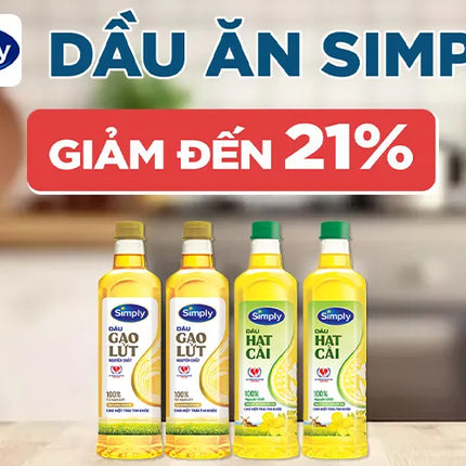 Dầu hạt cải Simply 1L x 12 chai