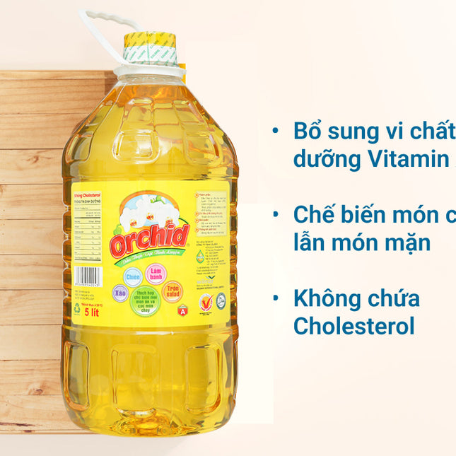 Dầu Ăn Orchid 5L x 4 Bình