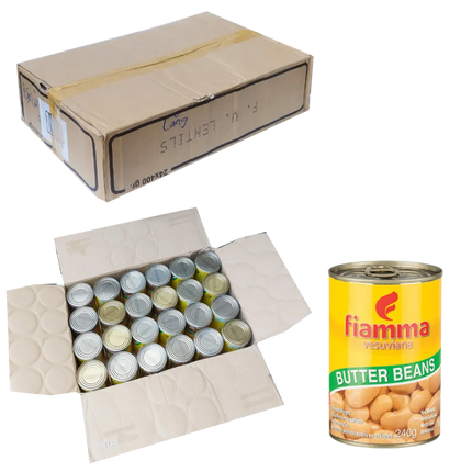 Đậu trắng đóng hộp FIAMMA 400g (Red Kidney Beans in brine) x 24 Lon