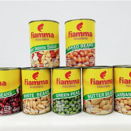 Đậu trắng đóng hộp FIAMMA 400g (Red Kidney Beans in brine) x 24 Lon