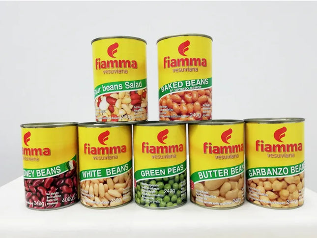Đậu trắng đóng hộp FIAMMA 400g (Red Kidney Beans in brine) x 24 Lon