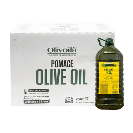 Dầu Olive Pomace Olivoilà 5L x 3 Bình