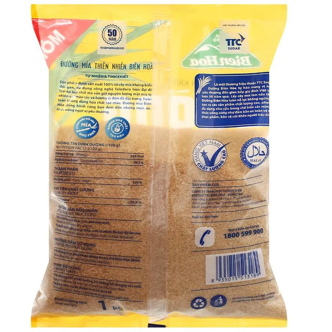 ĐƯỜNG TÚI VÀNG BIÊN HÒA PURE 1Kg x 20 Túi