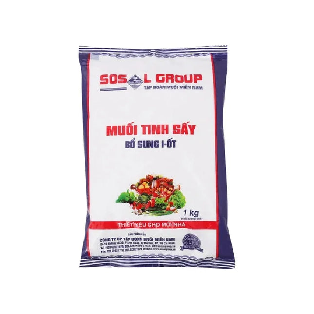 Muối Iốt SOS 1kg x 25 Gói