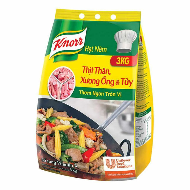 Hạt nêm thịt thăn, xương ống & tuỷ Knorr 3kg x 4 gói