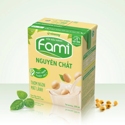 Sữa Đậu Nành Nguyên Chất Fami 200ml x 36 Hộp