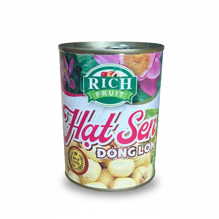 Hạt Sen Ngâm Nước Đường Rich 565g x 12 lon