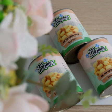 Hạt Sen Đường Phèn Farmer 560g x 12 Lon