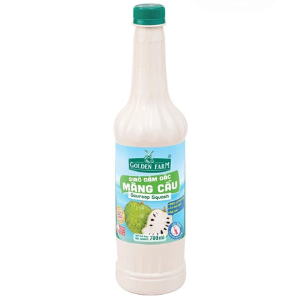 Syrup Golden Farm Đậm Đặc Mãng Cầu 700ml x 12 Chai