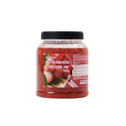 Mứt Vải Hoa Hồng Boduo 900g x 12 hộp