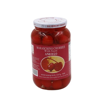 Mứt Cherry Ngâm Đường- Kingberrry 710g