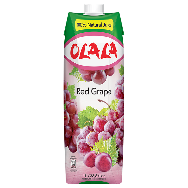 Nước Ép Nho 100% Olala 1000ml x 12 Hộp
