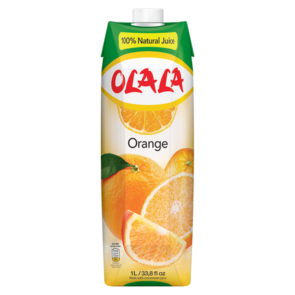 Nước Ép Cam 100% Olala 1000ml x 12 Hộp