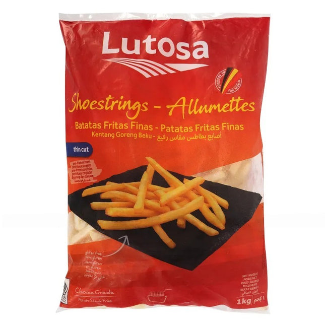 Khoai Tây Đông Lạnh Sợi Nhỏ Lutosa Túi 1kg