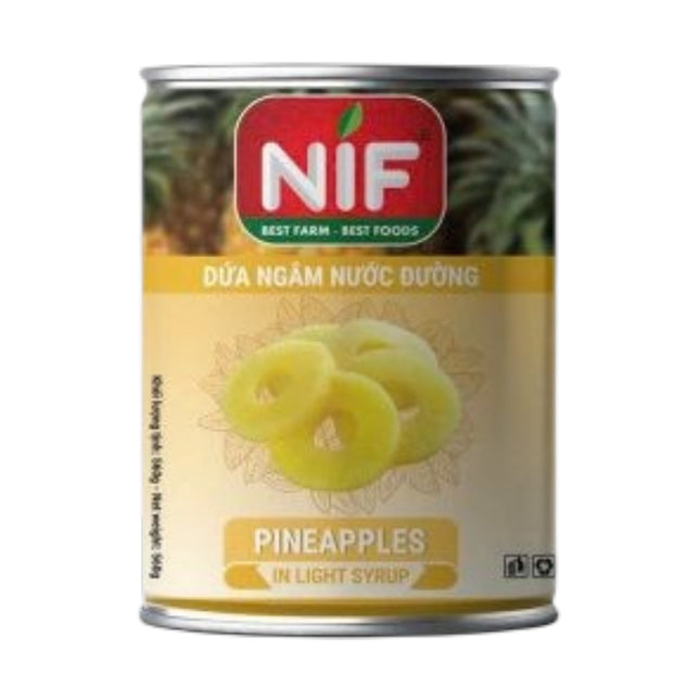 Dứa Ngâm Đường Nif 565g x 12 Lon