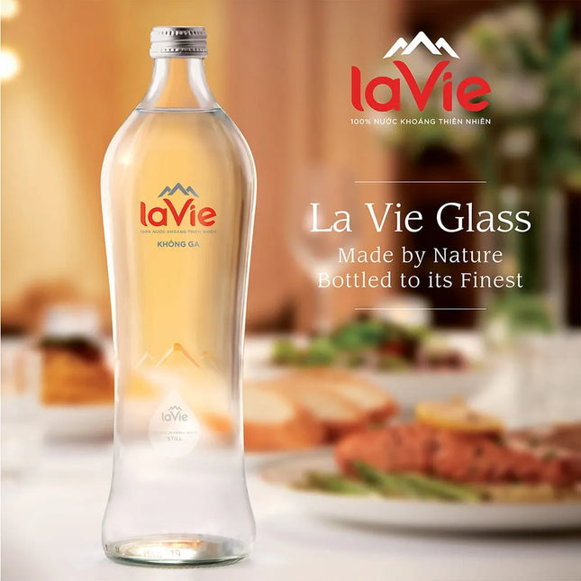Nước Khoáng Lavie Chai Thủy Tinh 450ml x 20 Chai