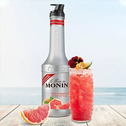 Mứt Trái Cây (Fruit Mix) Monin Bưởi Đỏ (Red Grapefruit) 1.000 ml x 4 Chai