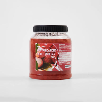 Mứt Vải Hoa Hồng Boduo 900g x 12 hộp